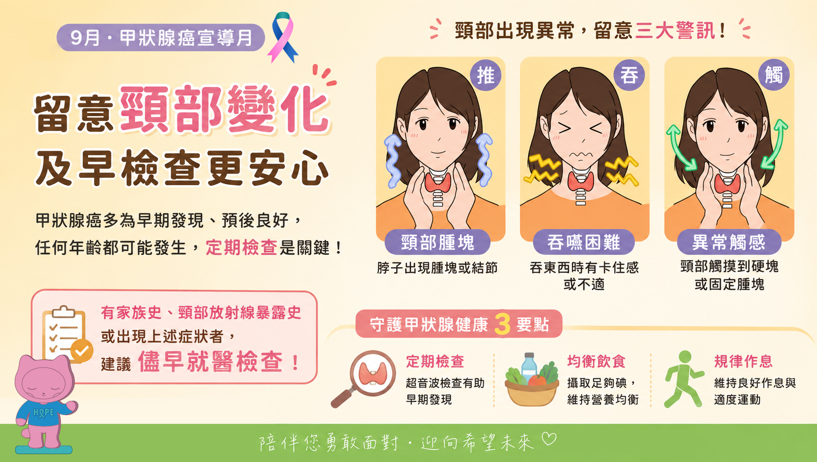 9月．甲狀腺癌宣導月｜你留意過自己的頸部健康嗎？