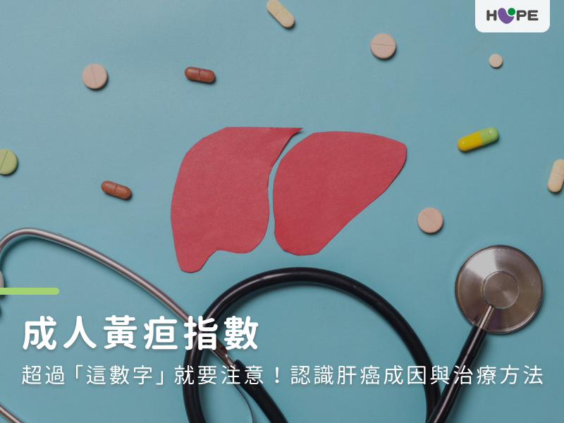 成人黃疸指數超過「這數字」就要注意！認識肝癌成因與治療方法