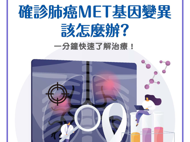 確診肺癌MET基因變異該怎麼辦？一分鐘快速了解治療