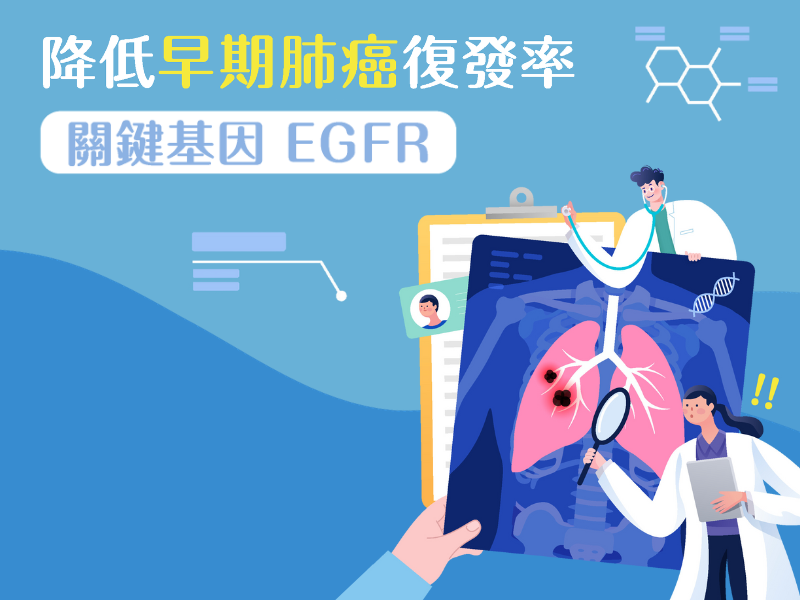 降低早期肺癌復發率 關鍵基因EGFR